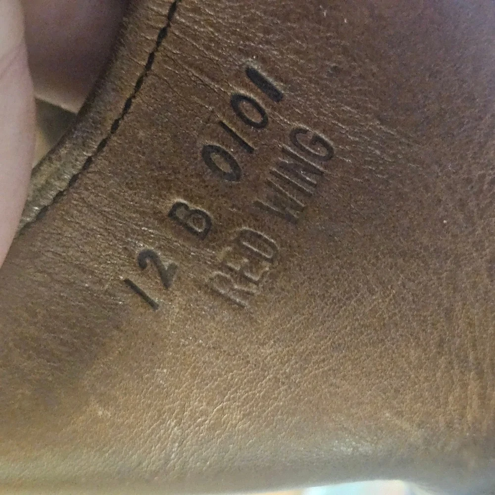 Red Wing Pecos 2231 Brown Leather Steel Toe Work Boots Mens 12 B Vibram Sole USA